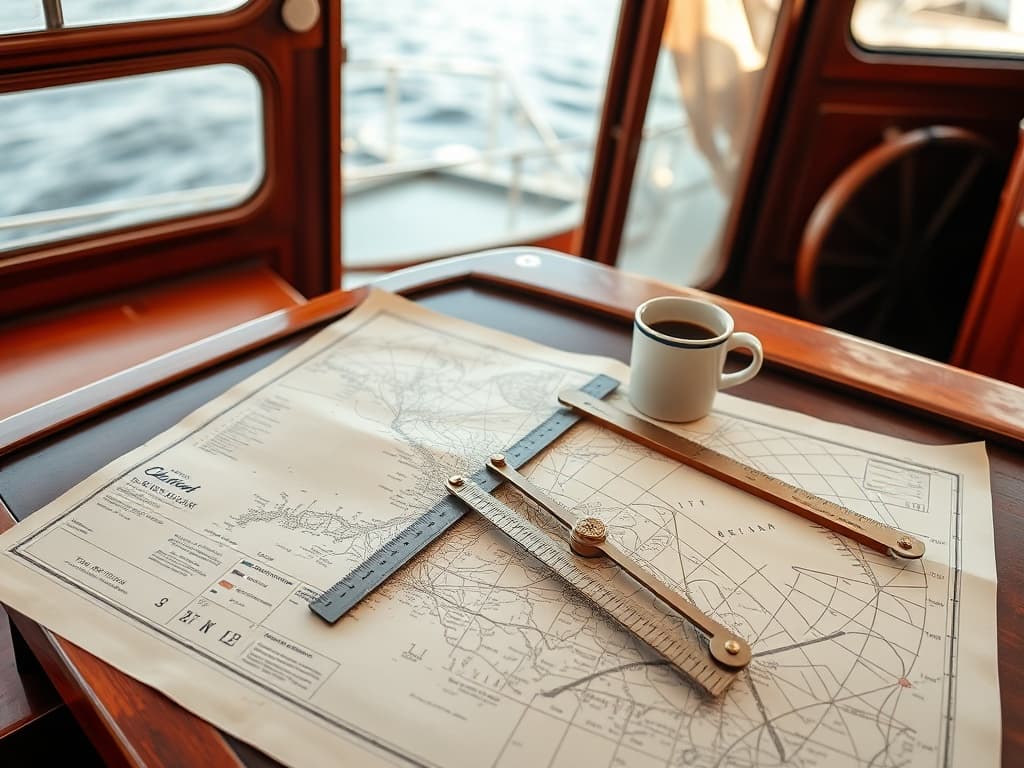 A marine surveyor at work — the kind of detail that drives a refit essay